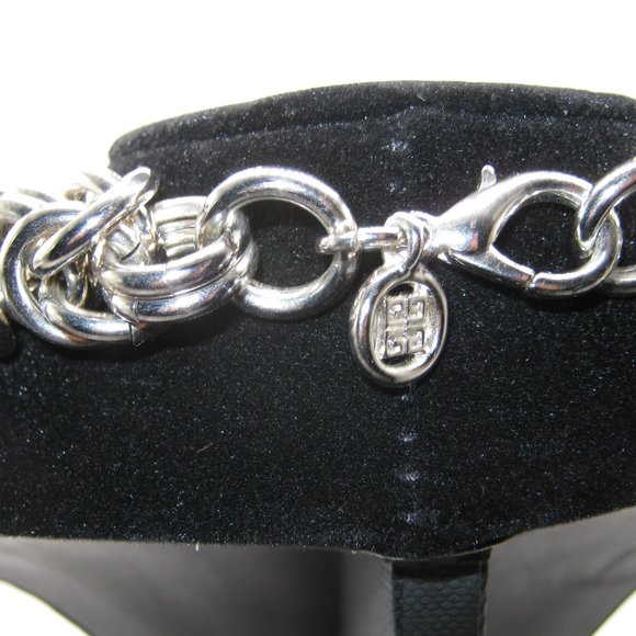 Givenchy Vintage Silver Chucky Style Choker - 18" Long - Picture 3 of 3